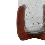 El Portal Brown/Clear Glass Votive Holder with Base