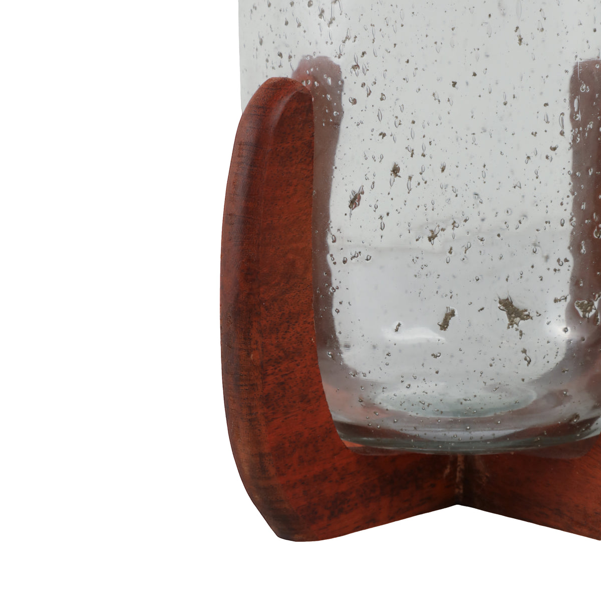 El Portal Brown/Clear Glass Votive Holder with Base