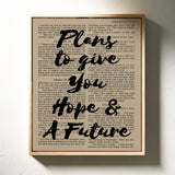 Hope and a Future Scripture Overlay Print