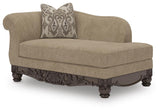 Stanmore Golden Right-Arm Facing Corner Chaise