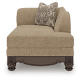 Stanmore Golden Right-Arm Facing Corner Chaise (Online Special Price)