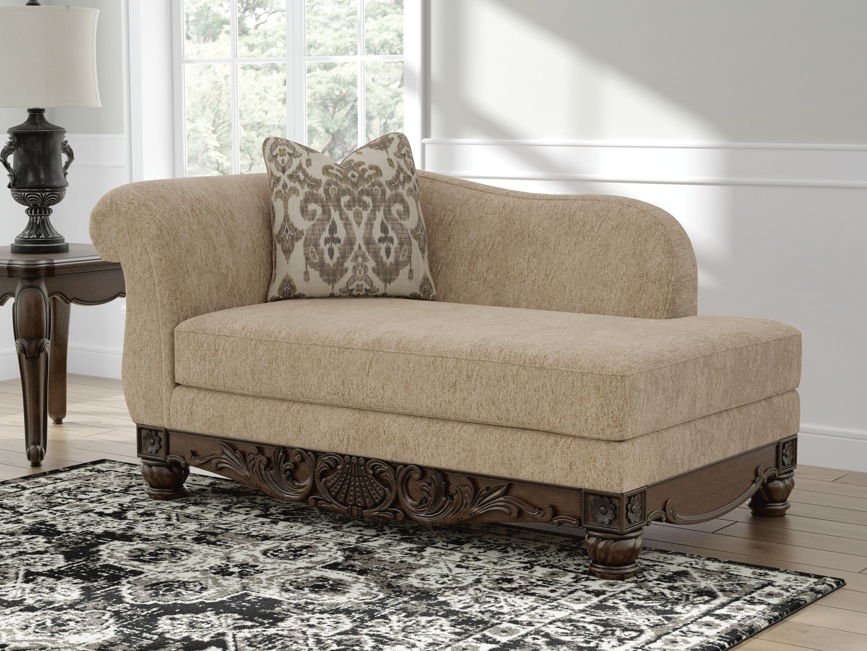 Stanmore Golden Right-Arm Facing Corner Chaise