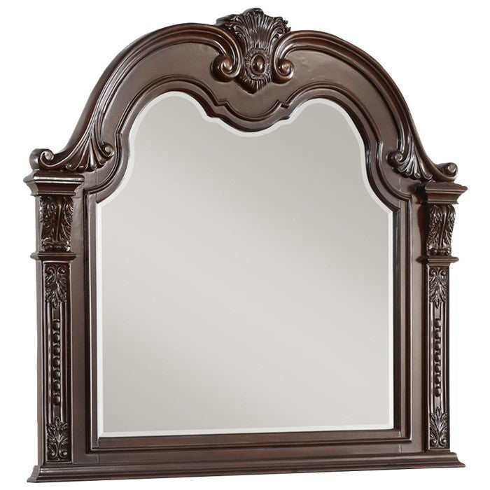 Cavalier Dark Cherry Bedroom Mirror - Ornate Home