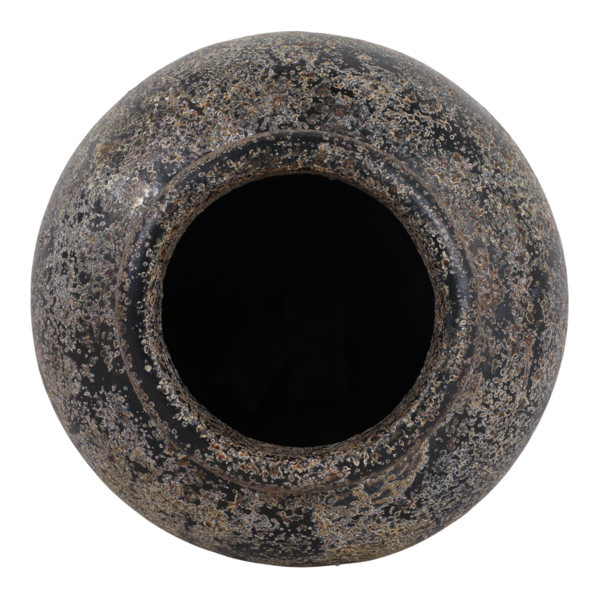 Ordway Distressed Black/Gray Small Terracotta Vase