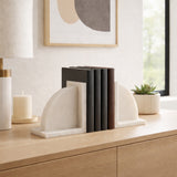 Julianwind White Bookends (Set of 2)