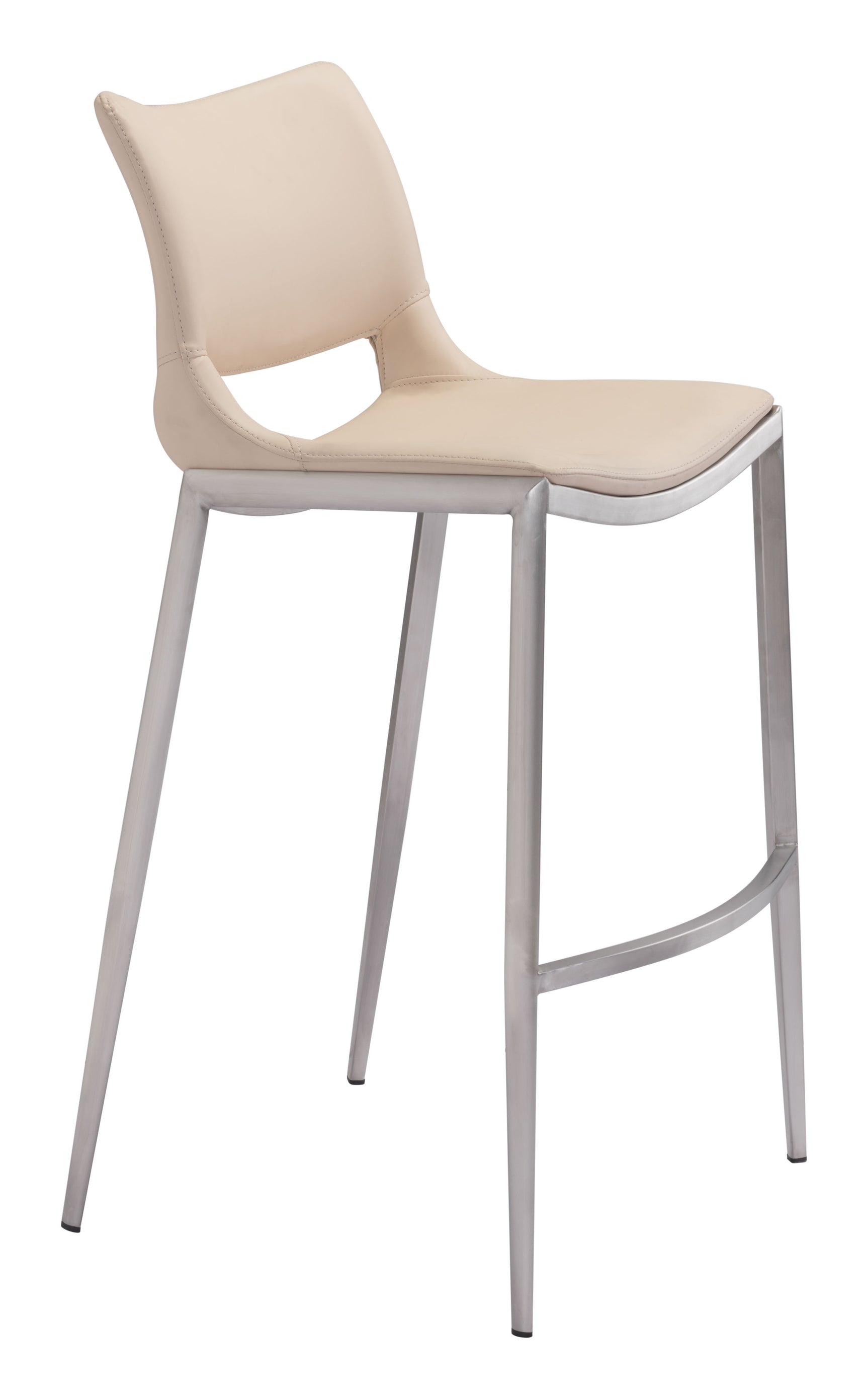 Ace Light Pink & Silver Barstool (Set of 2)