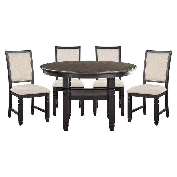 Asher Gray 5pc Dining Set
