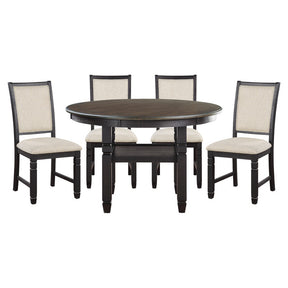Asher Gray 5pc Dining Set