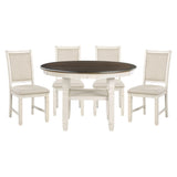 Asher Beige 5pc Dining Set