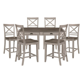 Brightleaf Silver 7pc Dining Set
