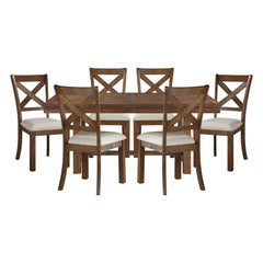 Bonner Brown 7pc Dining Set
