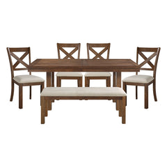 Bonner Brown 6pc Dining Set