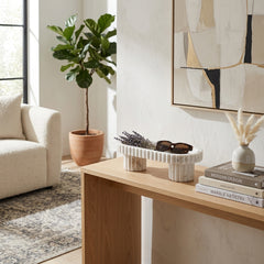 Clay White Marble Dish with Legs