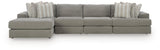 Avaliyah Ash 4-Piece Sectional with Chaise