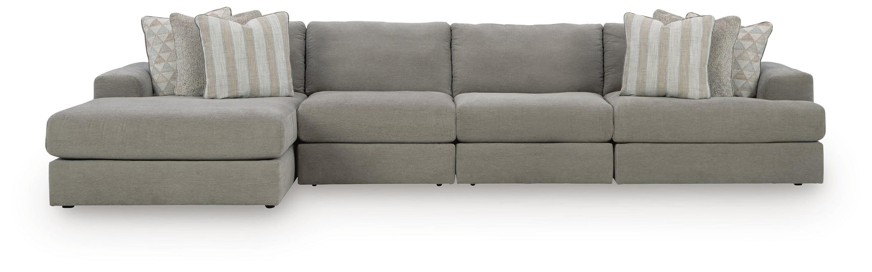 Avaliyah Ash 4-Piece Sectional with Chaise