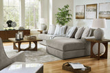 Avaliyah Ash Gray Chenille 3pc RAF Chaise Sectional - Ornate Home