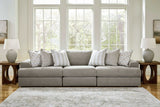 Avaliyah Ash Gray Chenille Modular Sectional Units Create your own Style - Ornate Home