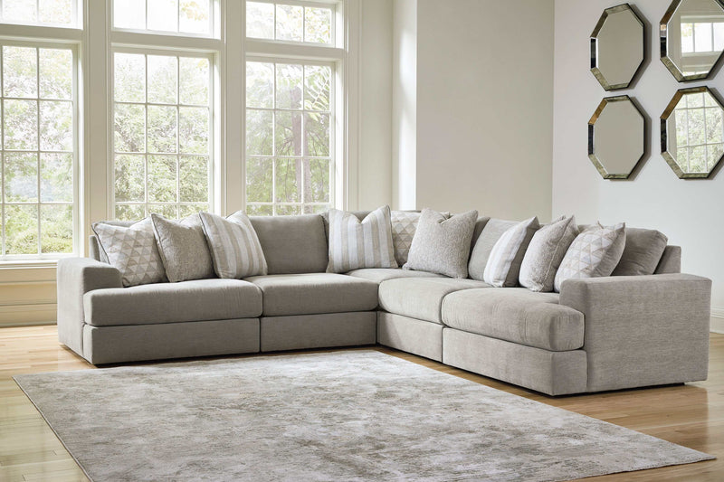 Avaliyah Ash Gray Chenille Modular Sectional Units Create your own Style - Ornate Home