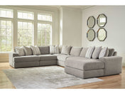 Avaliyah Ash Gray Chenille Modular Sectional Units Create your own Style - Ornate Home