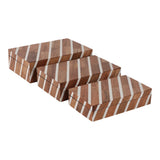 Harveywell Brown/Ivory Boxes (Set of 3)