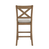 Crossbuck Tan 5-Piece Pack Counter Height Set