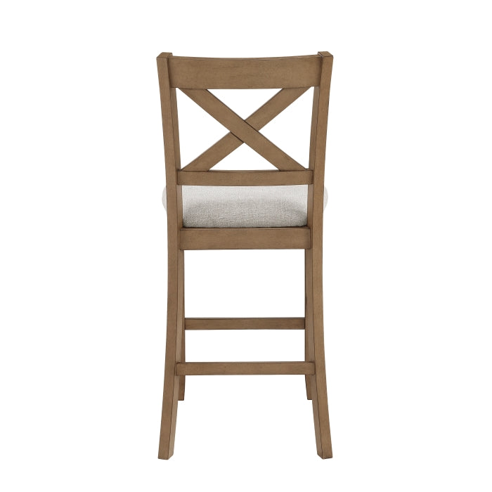 Crossbuck Tan 5-Piece Pack Counter Height Set