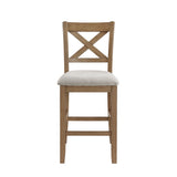 Crossbuck Tan 5-Piece Pack Counter Height Set