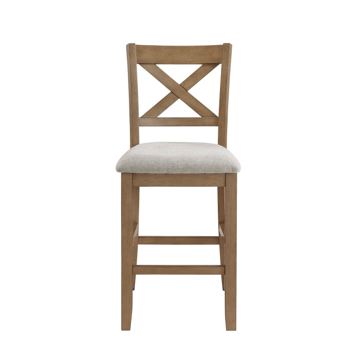 Crossbuck Tan 5-Piece Pack Counter Height Set