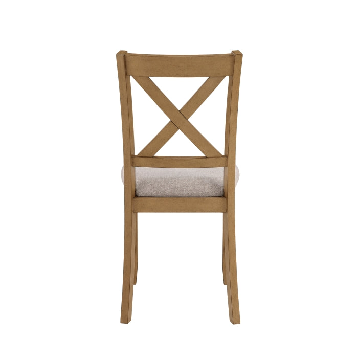 Crossbuck Tan 5-Piece Pack Dinette Set