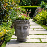 Port Costa Gray Buddha Head Planter