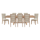 Aberdeen Tan 9pc Dining Set