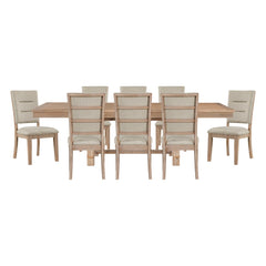 Aberdeen Tan 9pc Dining Set