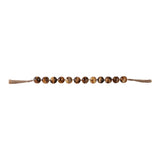 Palmerhaven Brown Swirled Resin Beaded Garland