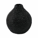 Sargent Black Gloss Spiked Ceramic Vase