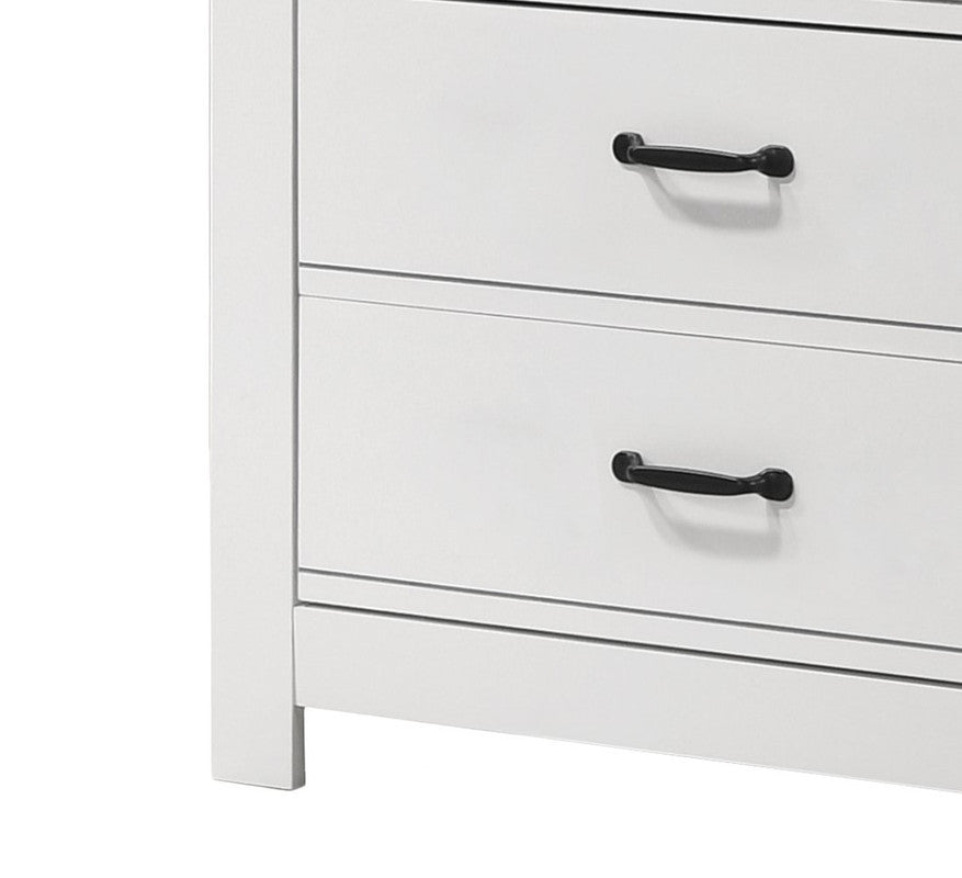Cassini White 31"W 5-Drawer Chest