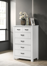 Cassini White 31"W 5-Drawer Chest