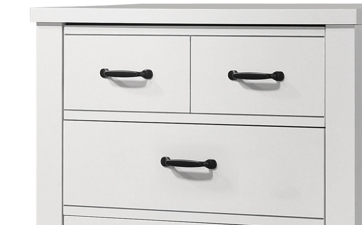Cassini White 31"W 5-Drawer Chest