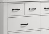 Cassini White 51"W 6-Drawer Dresser