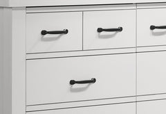 Cassini White 51"W 6-Drawer Dresser
