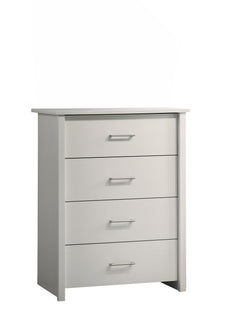 Celeste White 32"W 4-Drawer Chest