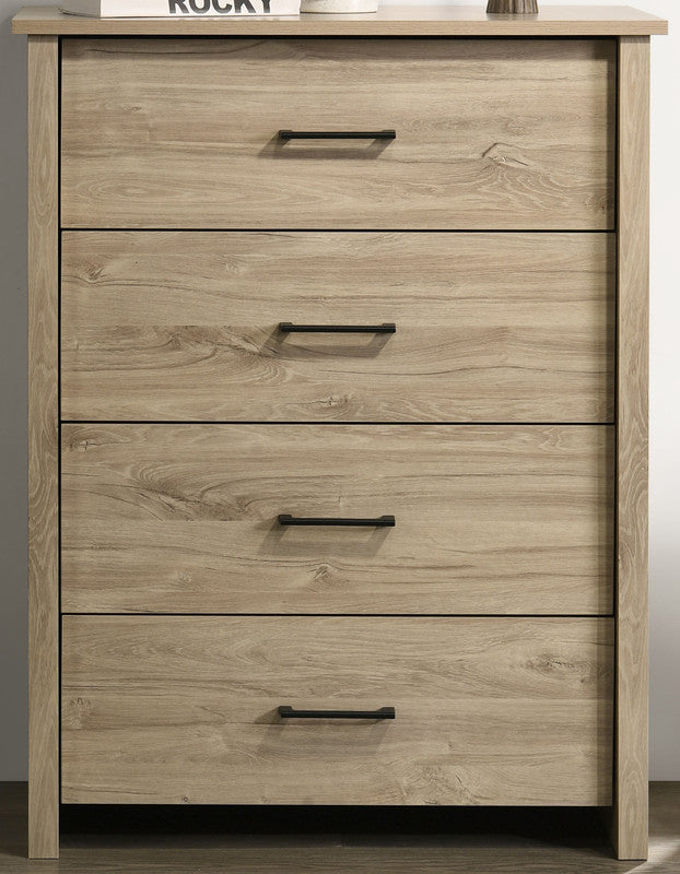 Celeste Light Oak 32"W 4-Drawer Chest