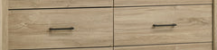 Celeste Light Oak 57"W 6-Drawer Dresser