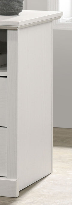 Elara White 22"W 2-Drawer Nightstand