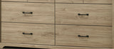 Elara Light Oak 57"W 6-Drawer Dresser