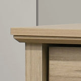 Elara Light Oak 57"W 6-Drawer Dresser
