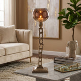 Monrovia Gold Small Metal Tealight Holder with Base