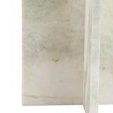 Canebrake Light Green Round Marble Accent Table