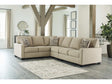 Lucina Quartz Beige 3pc RAF Sectional Sofa - Ornate Home