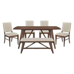 Monroe Tan 6pc Dining Set