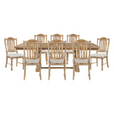 Weatherford Tan 9pc Dining Set
